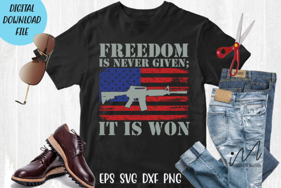 4th of July T-shirt Svg for Graphics and Crafts
