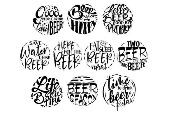 Beer Quote Pack: A Graphic Design Asset for Crafts and Creativity