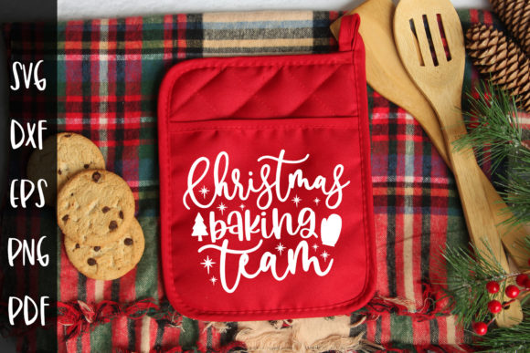 Christmas Baking Team SVG for Crafts and Graphics