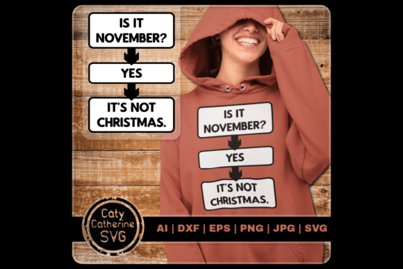 Christmas Flowchart Bah Humbug Quote: A Graphic Design Asset for Crafts and Content