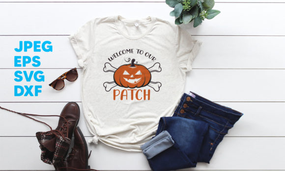 Halloween T-shirt Design SVG for Embroidery