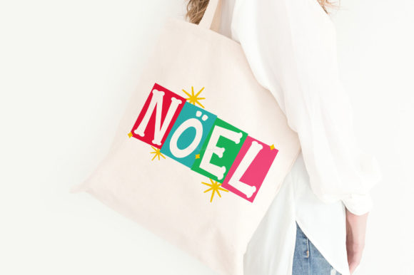 Noel Retro Quote Graphic Design for Crafts